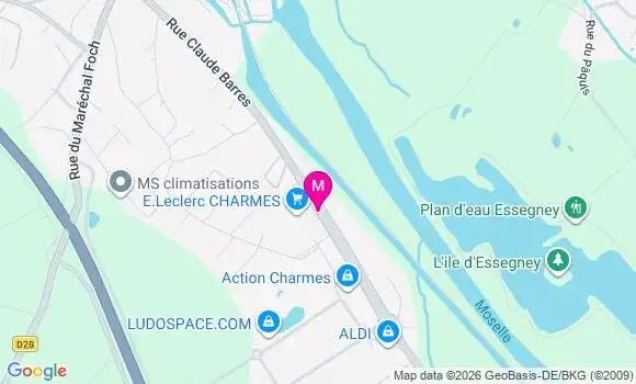 Localisation E.leclerc - 88130