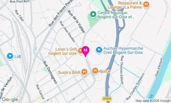 Localisation Auchan - 60180