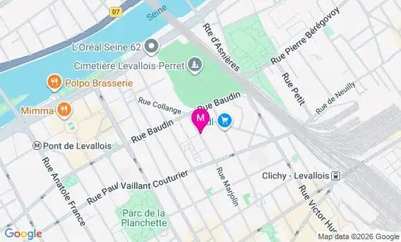 Localisation Supermarche G20 - 92300