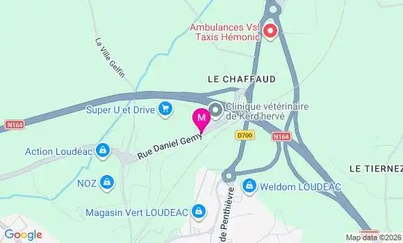 Localisation Super U - 22600
