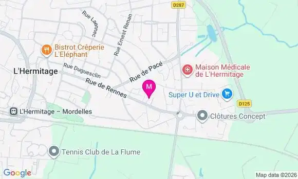 Localisation Super U - 35590