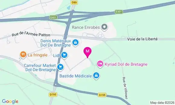 Localisation Carrefour Market - 35120
