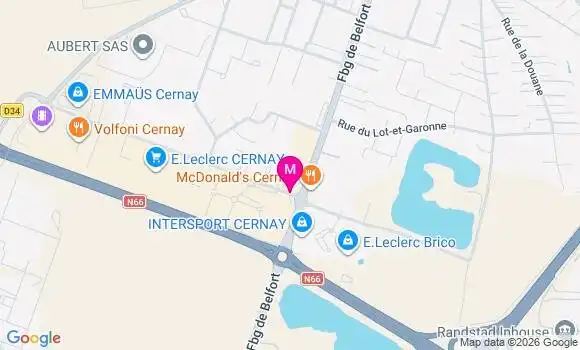 Localisation E.leclerc - 68700