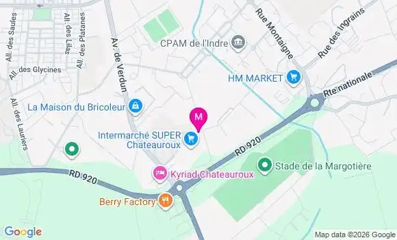 Localisation Intermarche Super - 36000