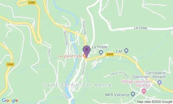 Localisation Saint Sernin sur Rance Bp - 12380