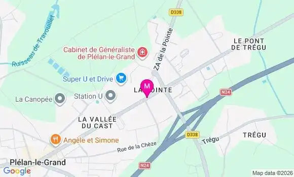 Localisation Super U - 35380