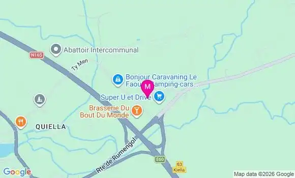 Localisation Super U - 29590