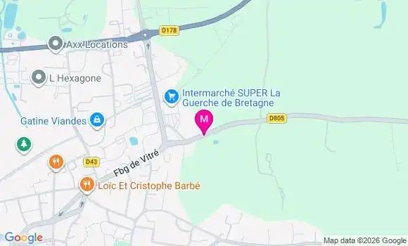 Localisation Intermarche Super - 35130