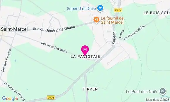 Localisation Super U - 56140