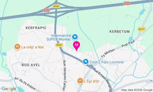 Localisation Intermarche Super - 56500