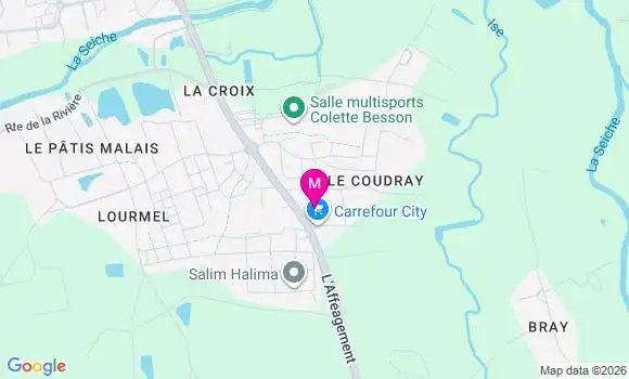 Localisation Carrefour City - 35230