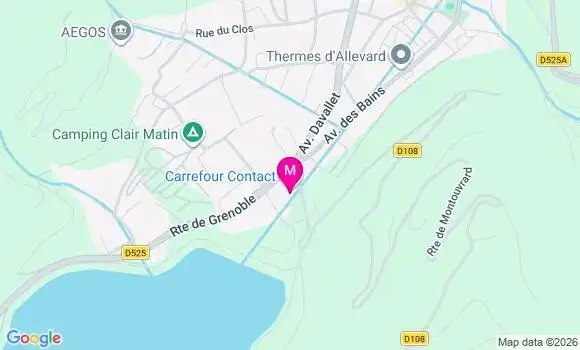 Localisation Carrefour Contact - 38580