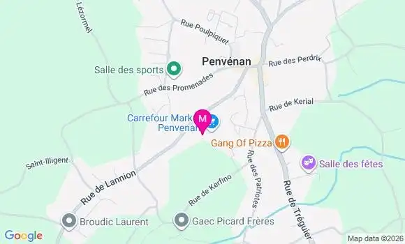 Localisation Carrefour Market - 22710