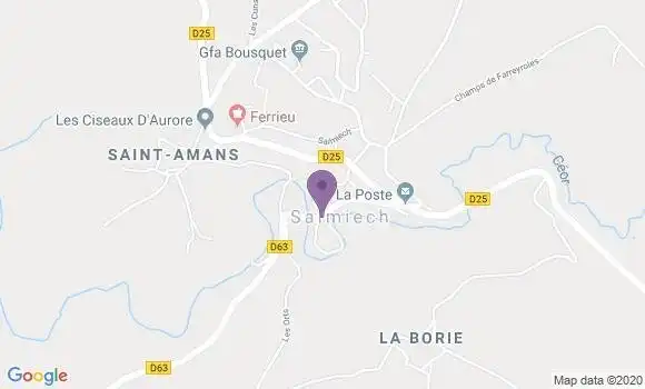 Localisation Salmiech Bp - 12120