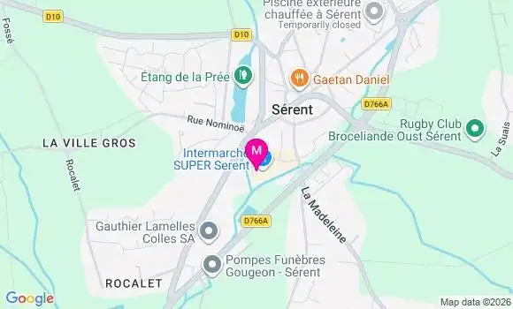 Localisation Intermarche Super - 56460