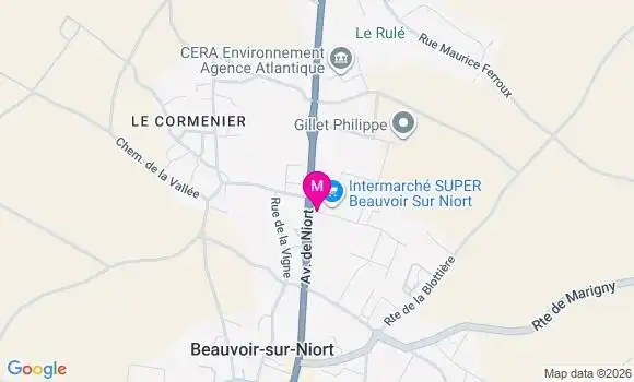 Localisation Intermarche Super - 79360