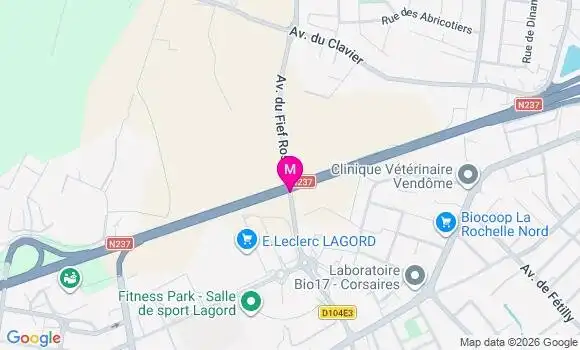 Localisation E.leclerc - 17140