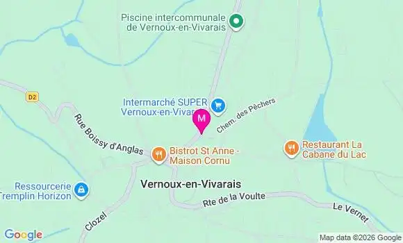 Localisation Intermarche Super - 07240