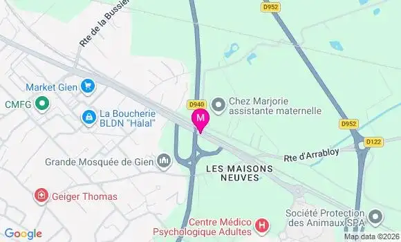 Localisation Carrefour Market - 45500