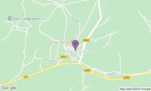 Localisation Sauclieres Ap - 12230