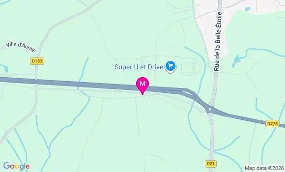 Localisation Super U - 56220