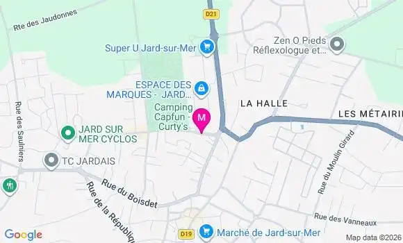 Localisation Super U - 85520
