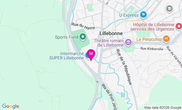 Localisation Intermarche Super - 76170