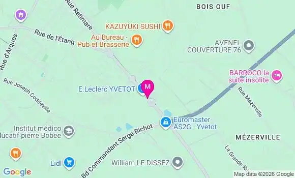 Localisation E.leclerc - 76190
