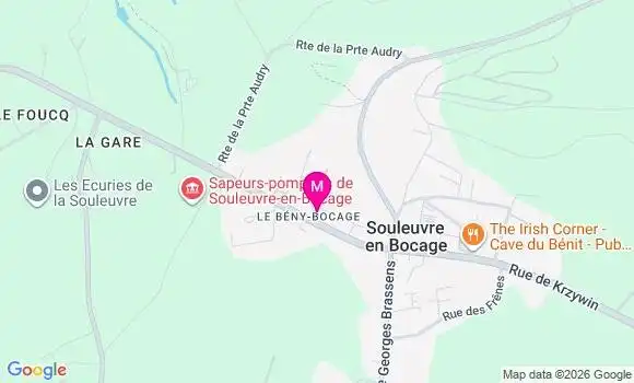 Localisation Beny Bocage - 14350