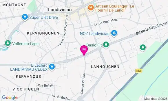 Localisation E.leclerc - 29400