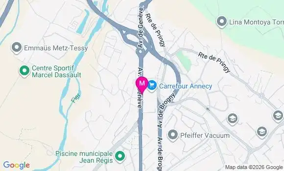 Localisation Carrefour Hyper - 74000