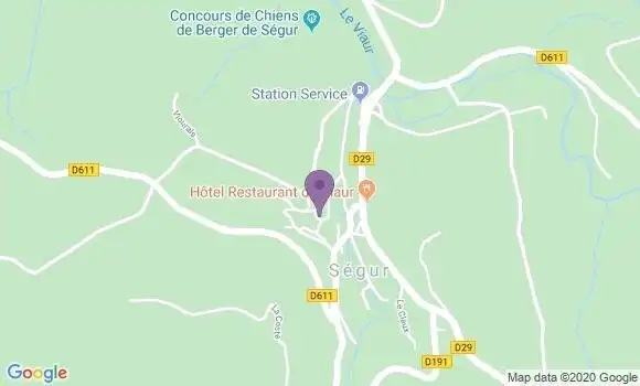 Localisation Segur Ap - 12290