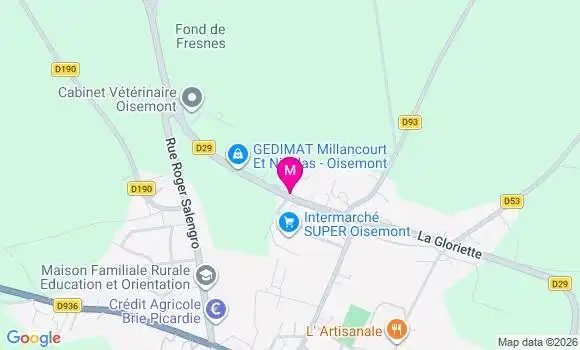 Localisation Intermarche Super - 80140