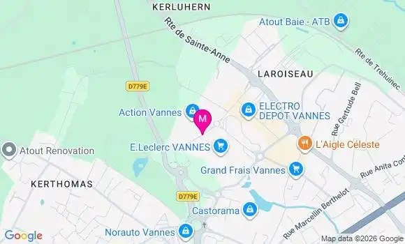 Localisation E.leclerc - 56000