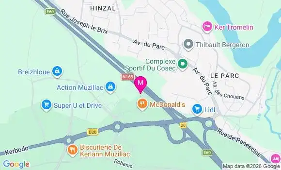 Localisation Carrefour Market - 56190