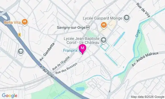 Localisation Franprix - 91600