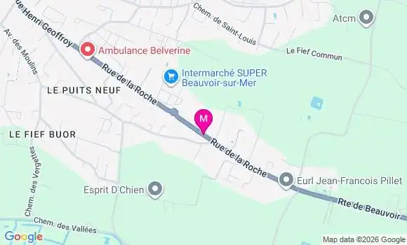 Localisation Intermarche Super - 85230