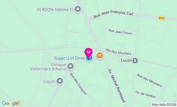 Localisation Super U - 85400