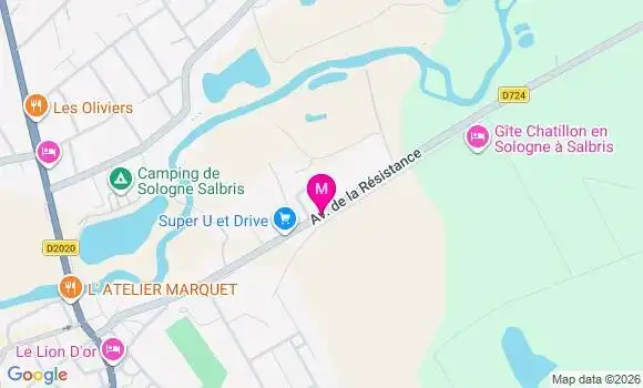 Localisation Super U - 41300