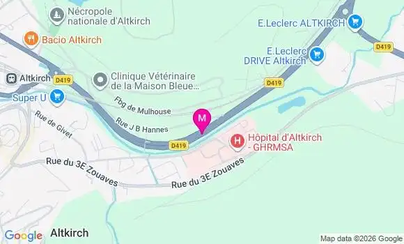 Localisation E.leclerc - 68130