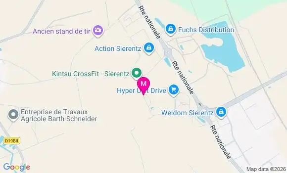 Localisation Super U - 68510