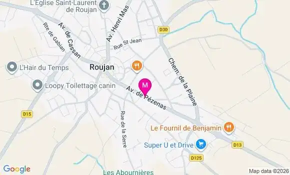 Localisation Super U - 34320