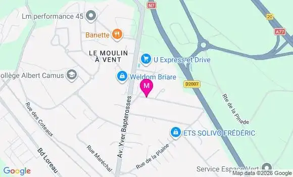 Localisation U Express - 45250