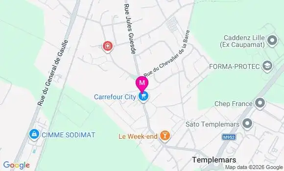 Localisation Carrefour City - 59175