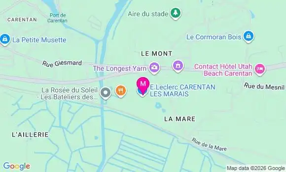 Localisation E.leclerc - 50500
