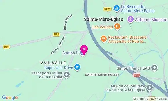 Localisation Super U - 50480