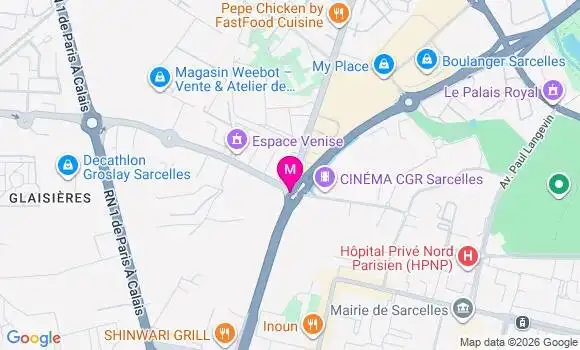Localisation Auchan Hypermarche - 95200