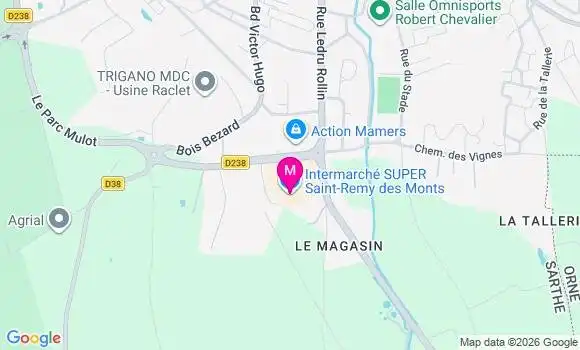 Localisation Intermarche Super - 72600