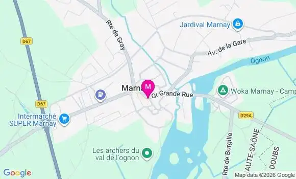 Localisation Marnay - 70150