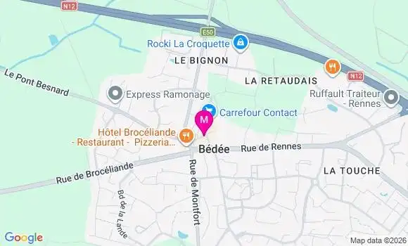 Localisation Carrefour Contact - 35137